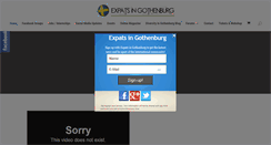 Desktop Screenshot of expatsingothenburg.com